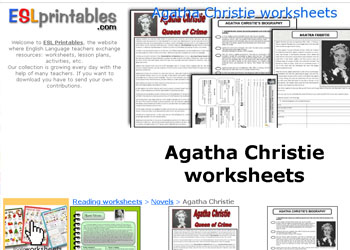 ESLprintables - Agatha Christie