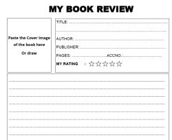 Book Review Template to submit your review