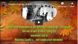 Freedom Fighters - Sarojini Naidu