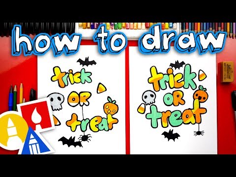 How To Draw Trick Or Treat