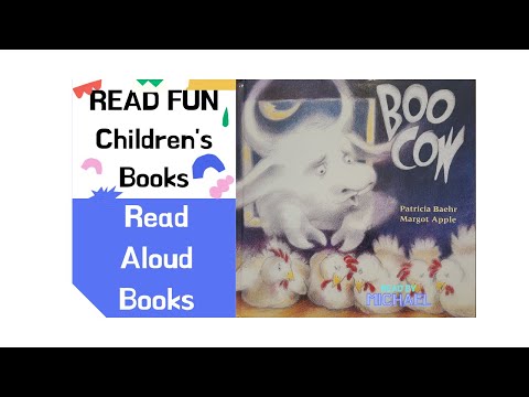Spooky Halloween Read Aloud Books Childrens Book Read Aloud: Boo Cow - Warning: may frighten 2yos