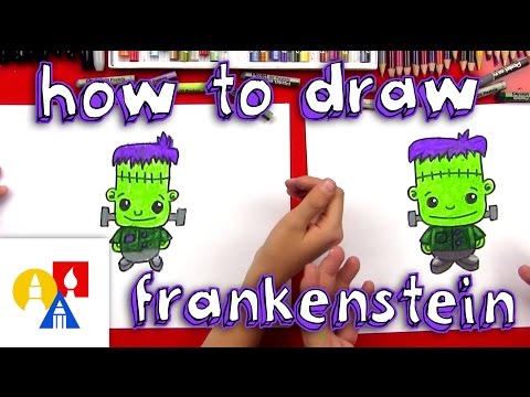 How To Draw A Cartoon Frankenstein