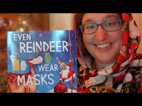 Isla reads: Even Reindeer Wear Masks