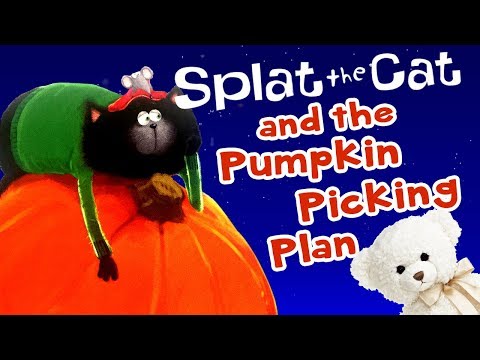 Halloween Kids Book Read Aloud Splat the Cat and the Pumpkin Picking Plan by Catherine Hapka