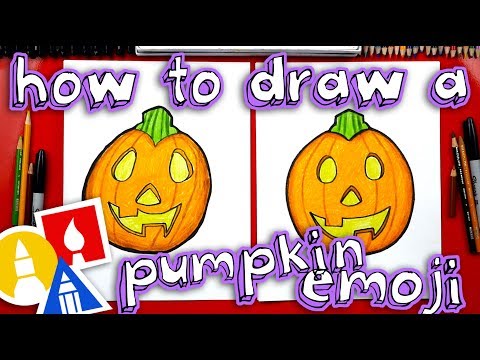 How To Draw The Pumpkin Emoji